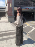 Picker V-neck Loose Cable Knit