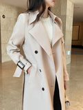 Azel Double Long Trench Coat