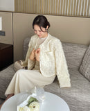 Roseming Flower Short Cardigan Jacket