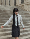 Eddie Stripe Cropped Shirt