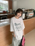 [unisex] Pelu Printing Over Short Sleeve Tee
