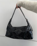 Mend Motor Leather Square Shoulder Bag