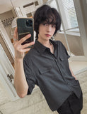 Jay Stripe Roll Up Short Sleeve Shirt