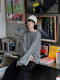 Ruffle vintage damage knit