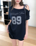 Move Layered One-Shoulder Short Sleeve