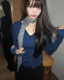 Kirn Rose Check Scarf