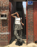 Serna Pintuck Button Short Sleeve Blouse