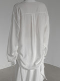 Lia Shirred See-through Balloon Shirt