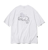 Fairy Cat Embroidery Short Sleeve Tee