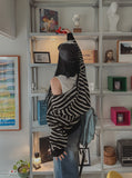 Field Stripe Mesh Warmer Hooded Zip-Up