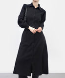 Vina Shirt Back Strap Long One Piece