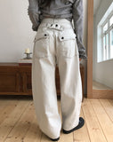 Machi Adjust Stitch Cotton Balloon Pants