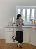 [BAONHAUS] Yanka Layered Color Matching Short Sleeve Tee