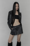 [mnem] Wisp Leather Jacket