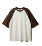 Double Cotton Raglan Short Sleeve T-shirt
