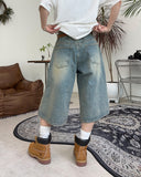 Nez Damage Bermuda Denim Pants