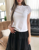 Fornel Unbalanced Collar Short Sleeve