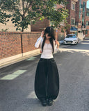 [Non-Fade] Genji Stud Pocket Balloon Fit Denim Long Pants