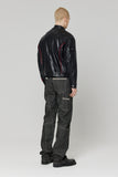 OBLIQUE SEMI WIDE DENIM PANTS