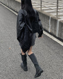 Audrey banding cargo mini skirt