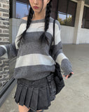 Kanko Two-Pocket Black Denim Mini Skirt