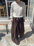 [Unisex] Turnedin Corduroy Rivet Balloon Wide Pants