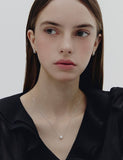 Essence Silver (W) Tria Pave Necklace