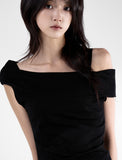 Butterful Slim Off-Shoulder Mini One Piece