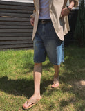 Sword Bermuda Denim Pants