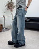 Kaise Washed Semi-Flare Jeans