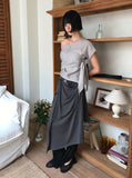 [SET] UNBALANCE TEE & SCARF
