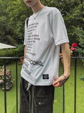 Coryl lettering printing short sleeve t-shirt