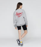 Lettering autograph back logo sweatshirt