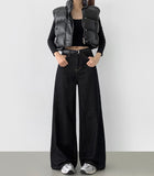 Back Pocket Point Maxi Wide Fit Raw Denim Pants