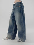 Monck washed wide denim