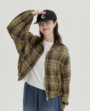 [BAONHAUS] Nakiki Check Zip-Up Jumper