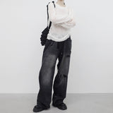 Tien see-through mesh knitwear