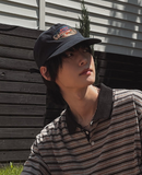 Palm tree embroidery patch ball cap