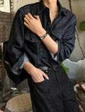 [summer] Sec arc denim shirt