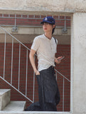 [LAN ARCHIVE] Side Shirring Short Sleeve T-Shirt