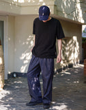 Slub Half U-Neck Short Sleeve T-Shirt