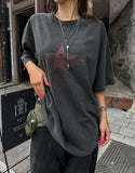 Crack star vintage pigment short sleeves