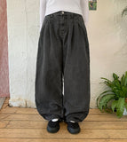 [unisex] Laryuki Pintuck Denim Wide Pants