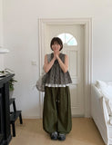 Kalgo Pintuck Banding Balloon Wide Pants