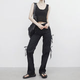 Limone strap button pants