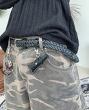 DEF KEYRING WESTERN LEATHER BELT