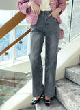 Supe Cotton Wide Banding Denim Pants