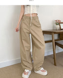 Daily Back Pocket Back Point Wide Cotton Pants