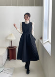 Aviel Quilted Flared Long One Piece