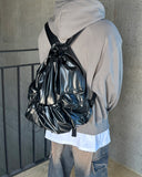 glossy string backpack